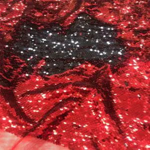 Dönen Payet Kumaş Kırmızı-Siyah Dönen Payet Kumaş Kırmızı-Siyah