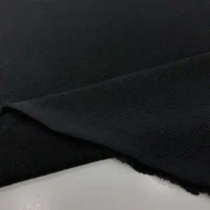 Fitilli Triko Kumaş Siyah Fitilli Triko Kumaş Siyah