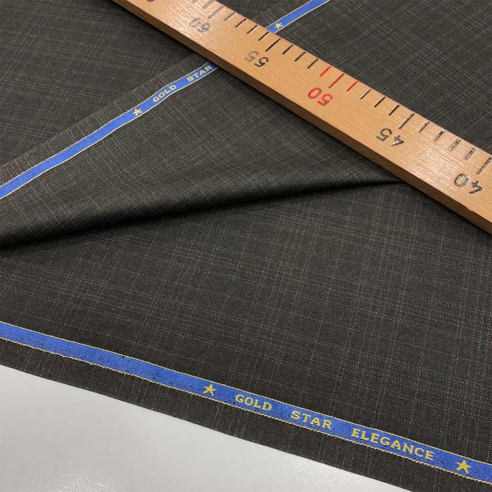 İthal Ekose Filafil Kumaş Kahverengi