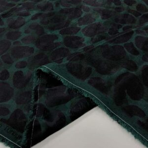 Leopar Desenli Pamuk Cupra Kumaş