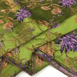 Desenli Yakma Şifon Kumaş