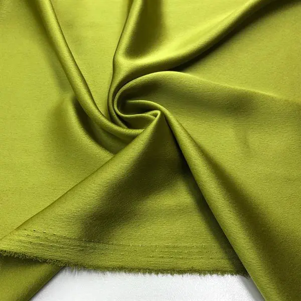 İnce İtalyan Saten Kumaş Yağ Yeşili