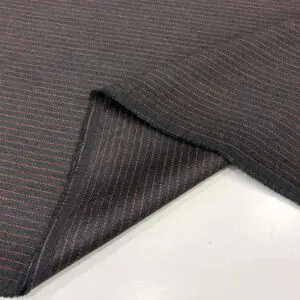 Çizgili Dökümlü Gabardin Kumaş Gri