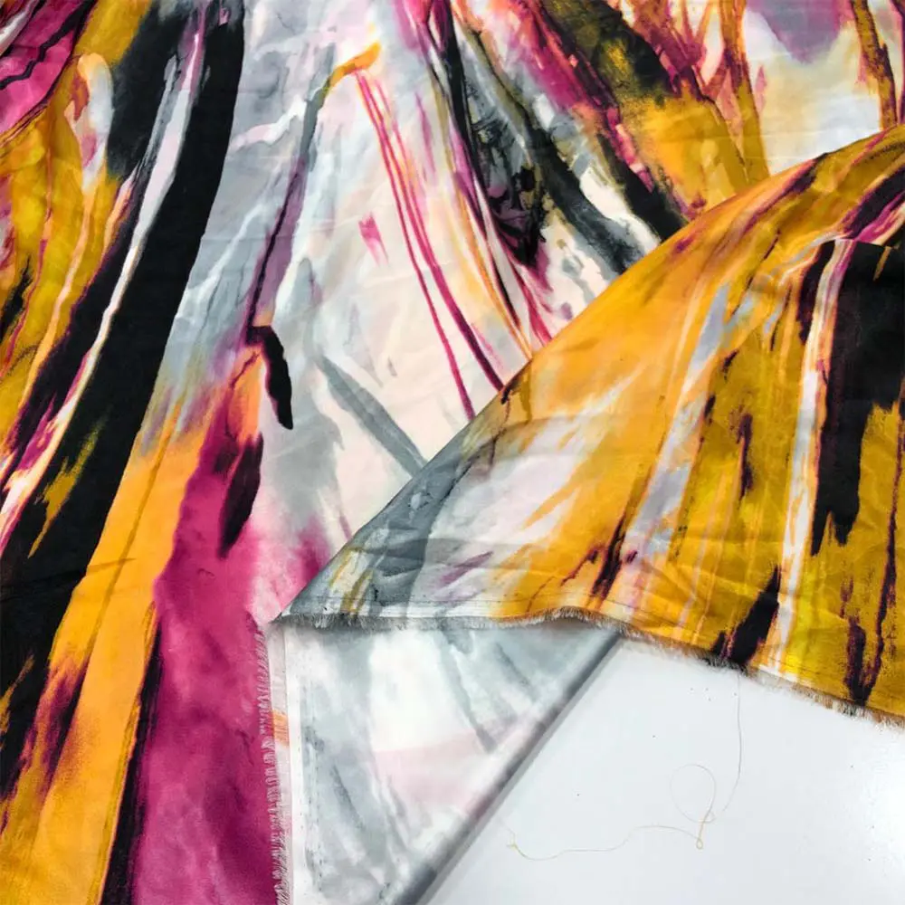 İpek Desenli Saten Kumaş