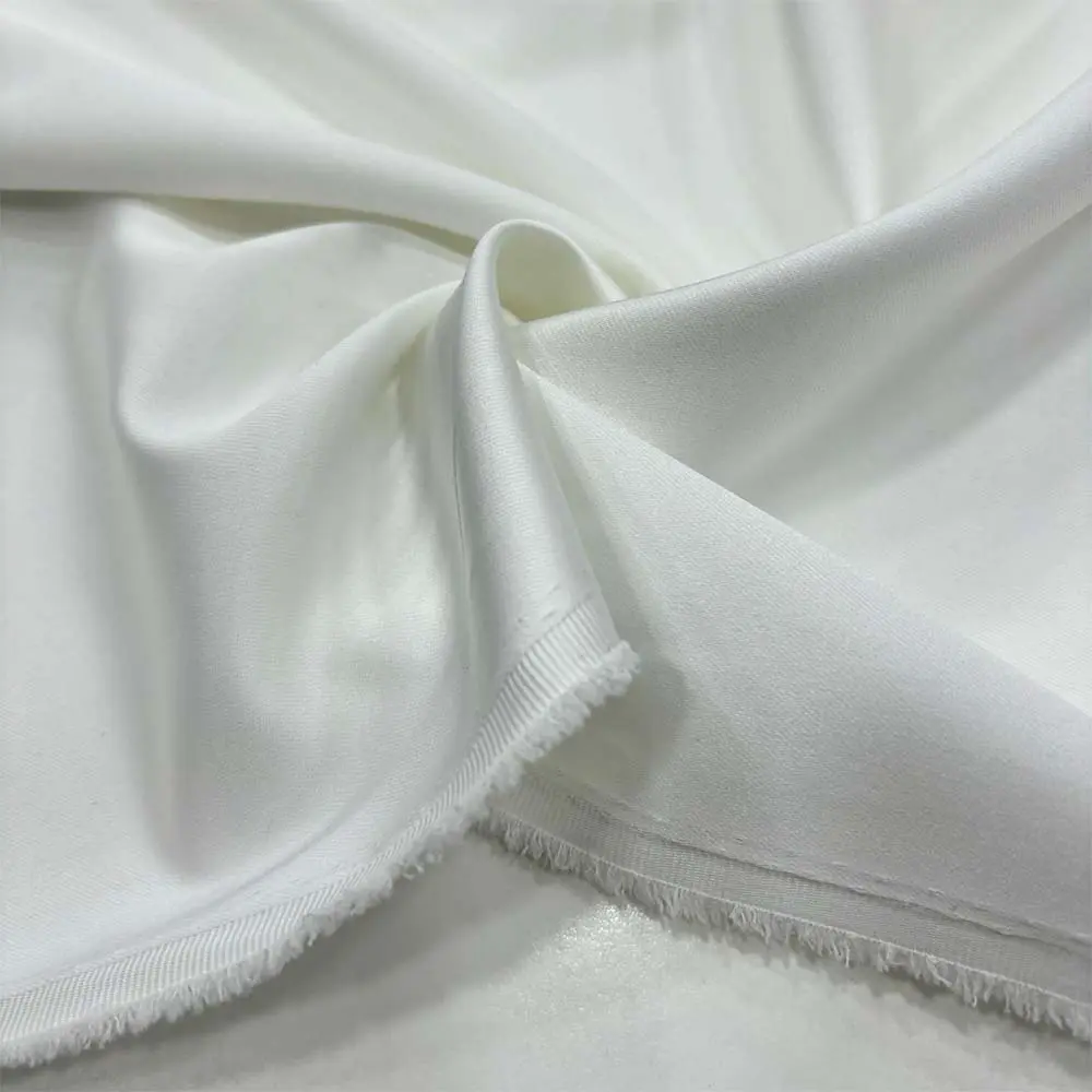 Asetat Saten Kumaş Kırık Beyaz Asetat Saten Kumaş Kırık Beyaz