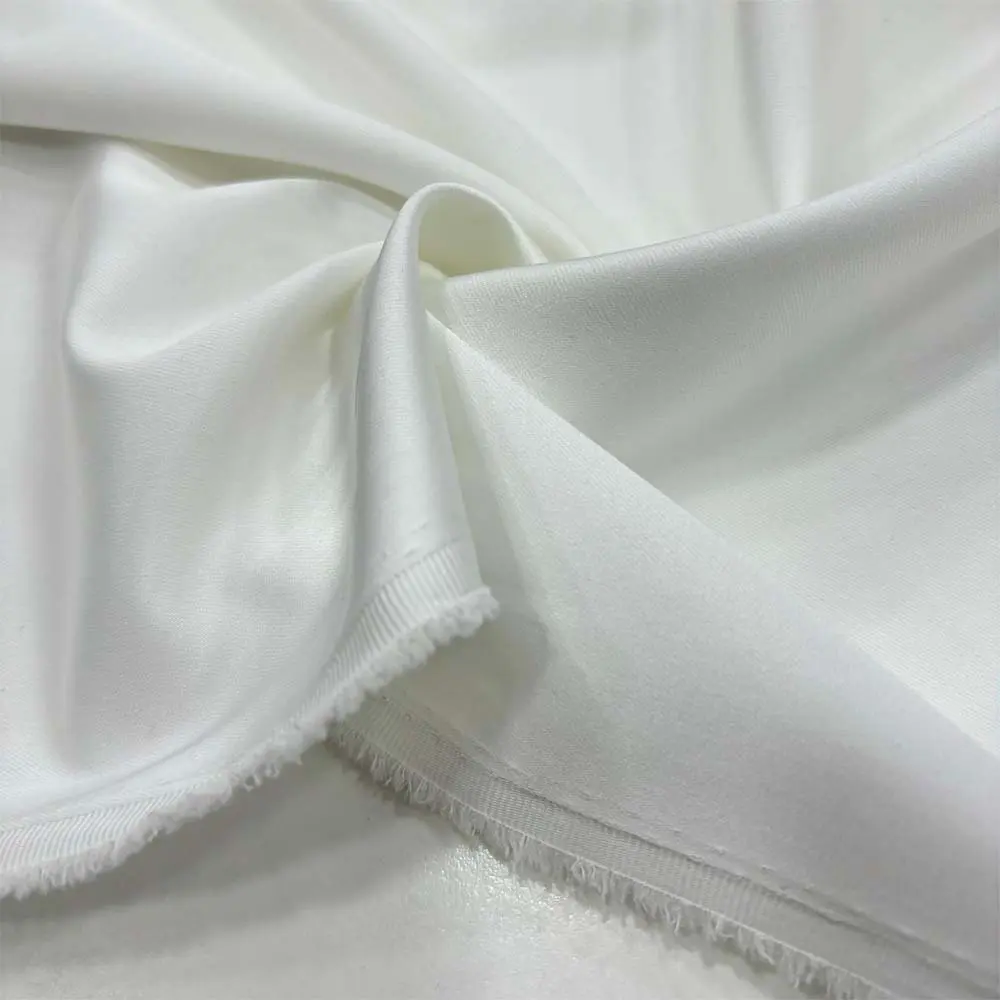 Asetat Saten Kumaş Kırık Beyaz Asetat Saten Kumaş Kırık Beyaz