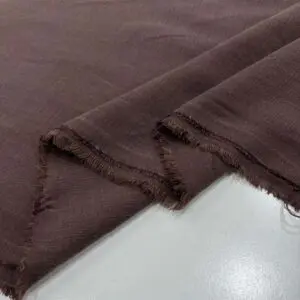 Taşlanmış Keten Kumaş Kahverengi