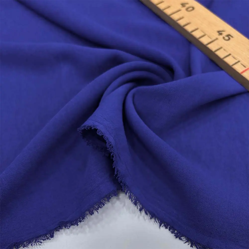 Aerobin Krep Kumaş Saks Mavisi