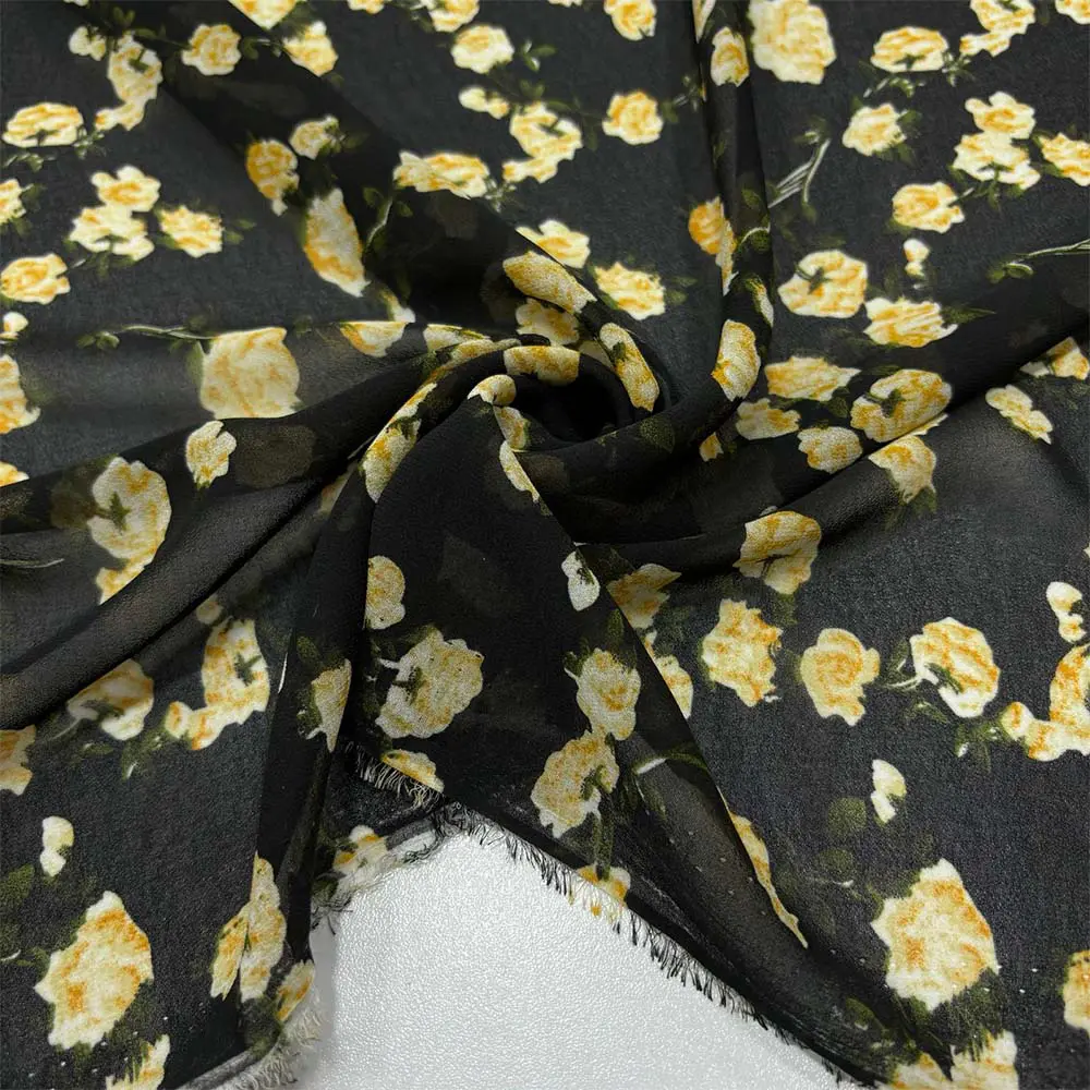 Desenli Şifon Kumaş