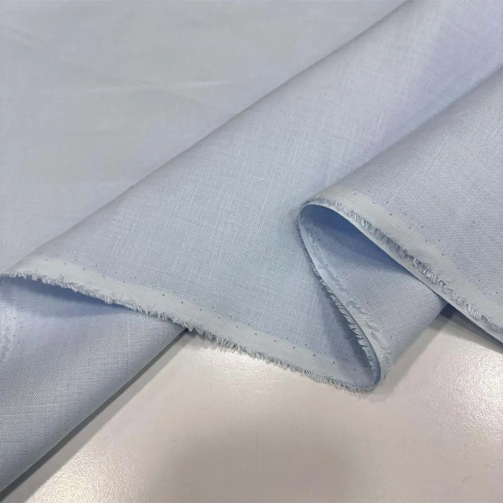 Ham Keten Kumaş Açık Bebe Mavisi