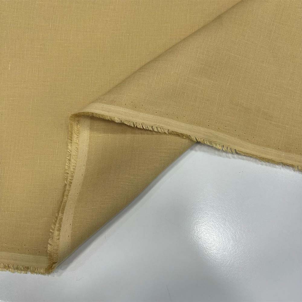 Ham Keten Kumaş Açık Sarı