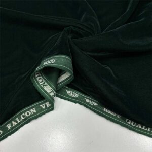 İpek Kadife Kumaş Zümrüt Yeşil