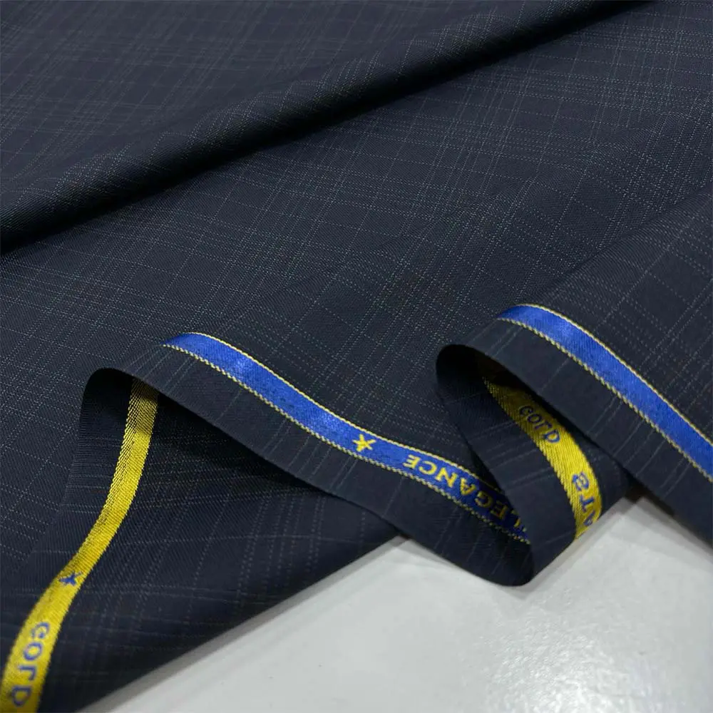 İthal Ekose Filafil Kumaş Lacivert