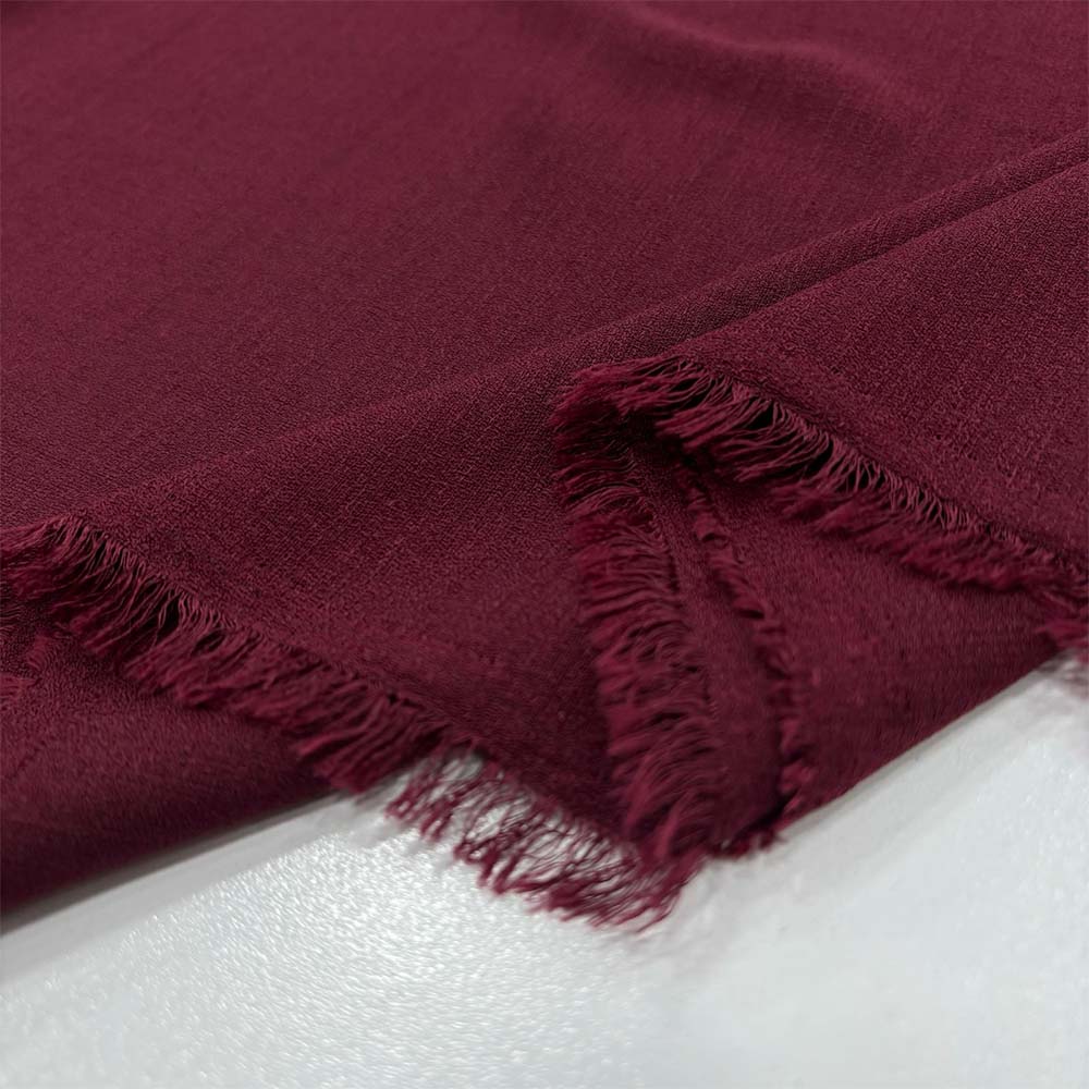 Kırışmayan Keten Kumaş Bordo Kırışmayan Keten Kumaş Bordo