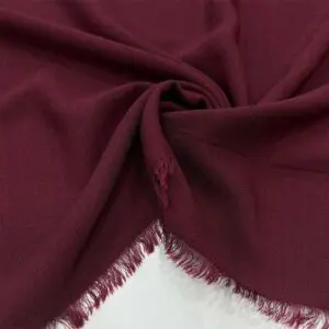 Kırışmayan Keten Kumaş Bordo