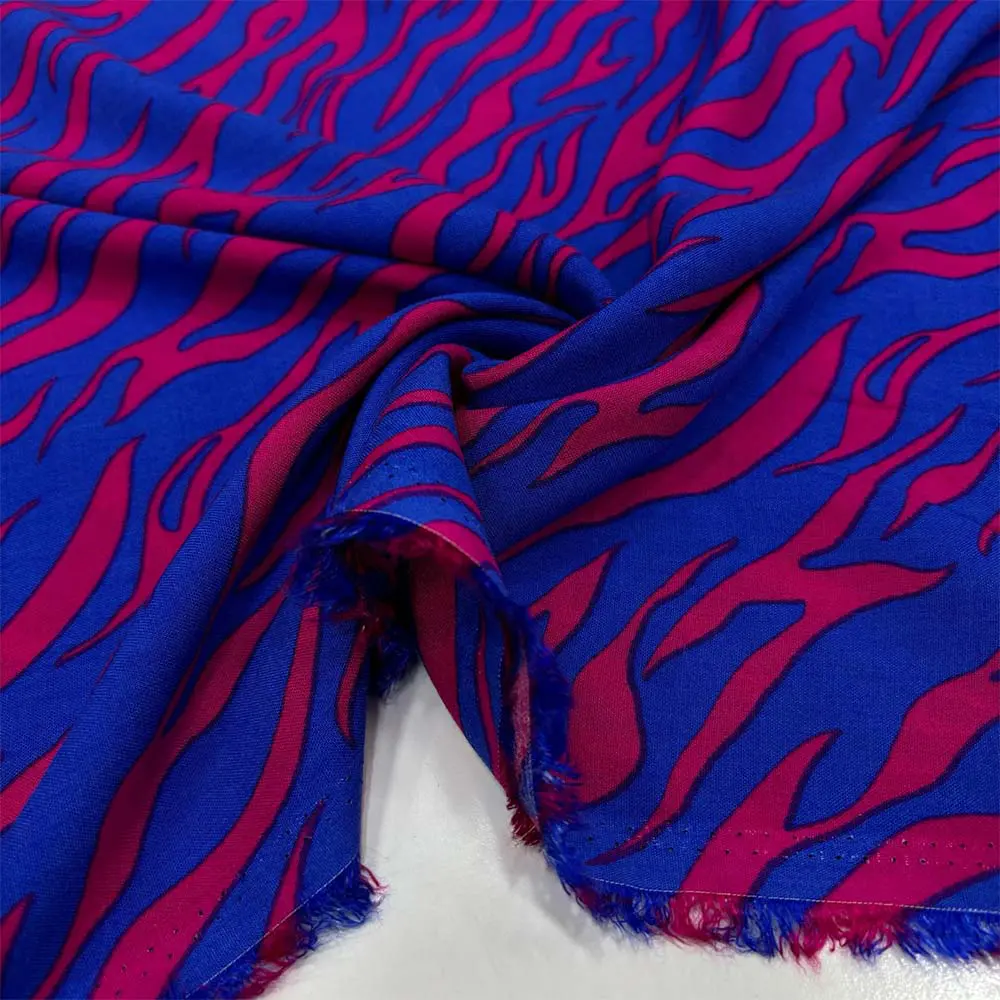 Desenli Viskon Kumaş