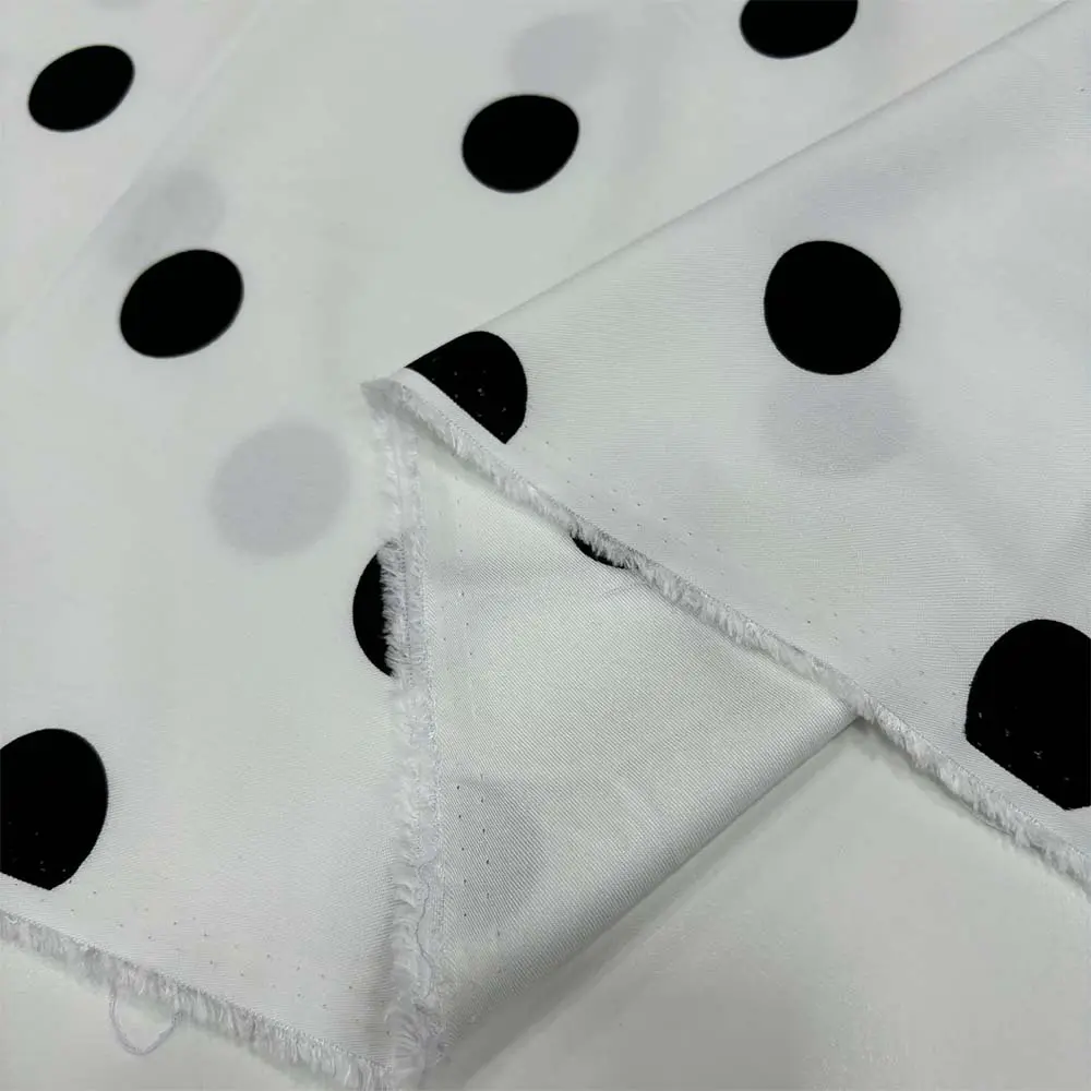 Puantiye Desenli Belmando Viskon Kumaş