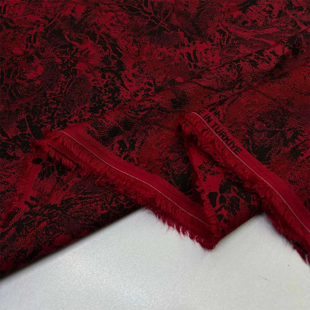 Desenli Belmando Viskon Kumaş