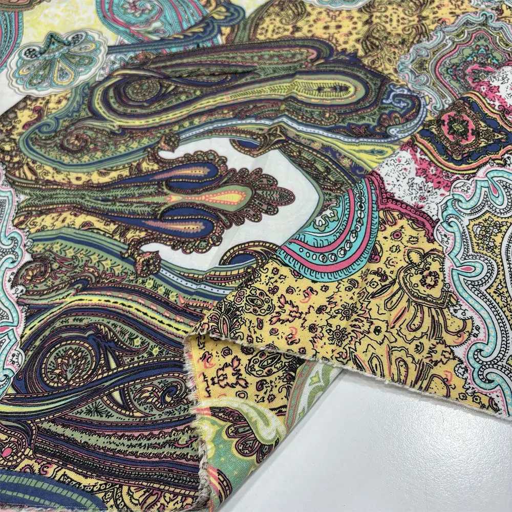 Desenli İpeksi Viskon Kumaş