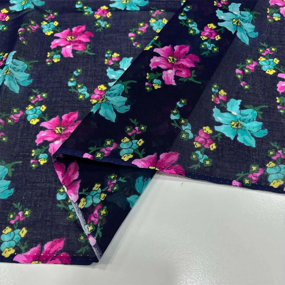 Desenli Tülbent Kumaş