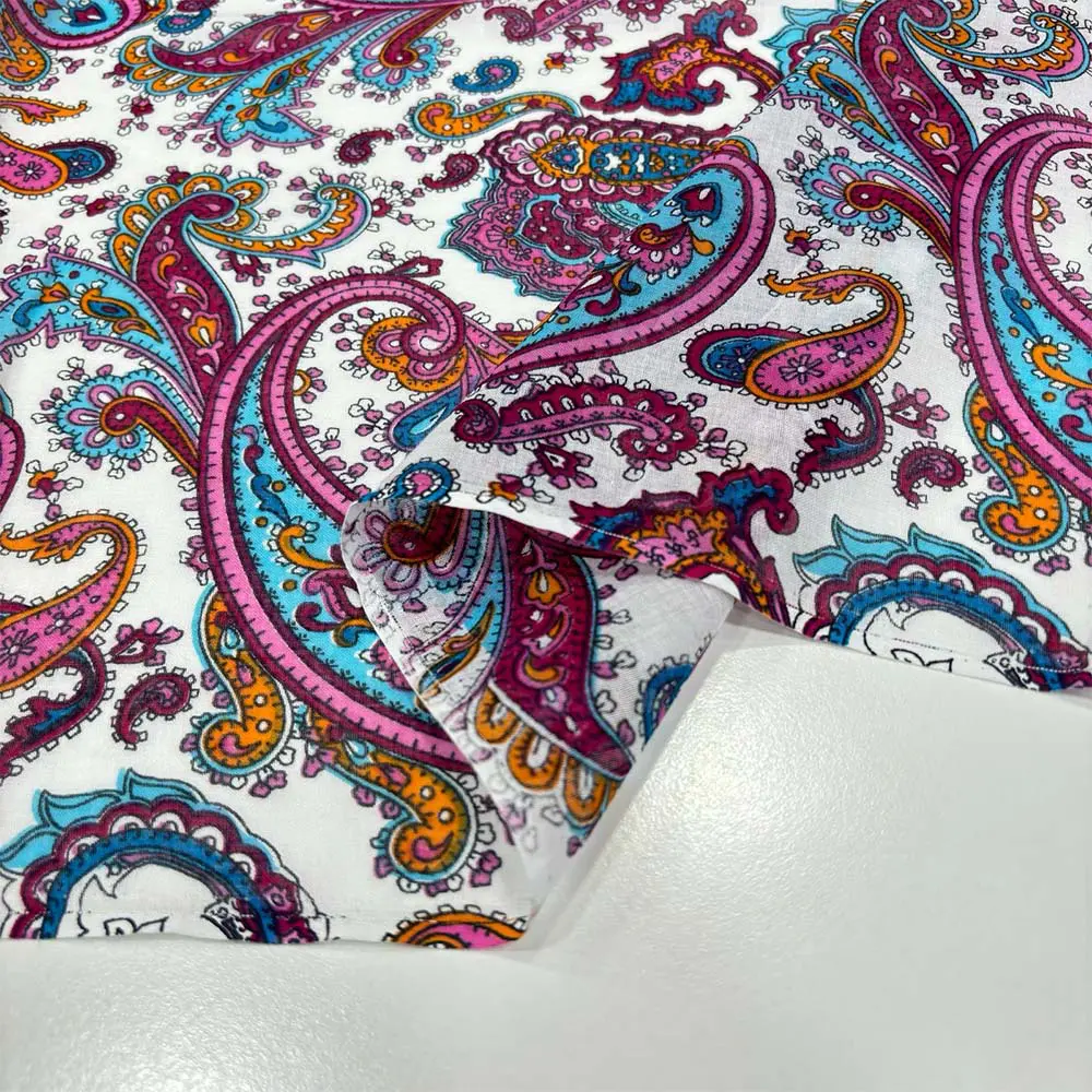 Desenli Tülbent Kumaş