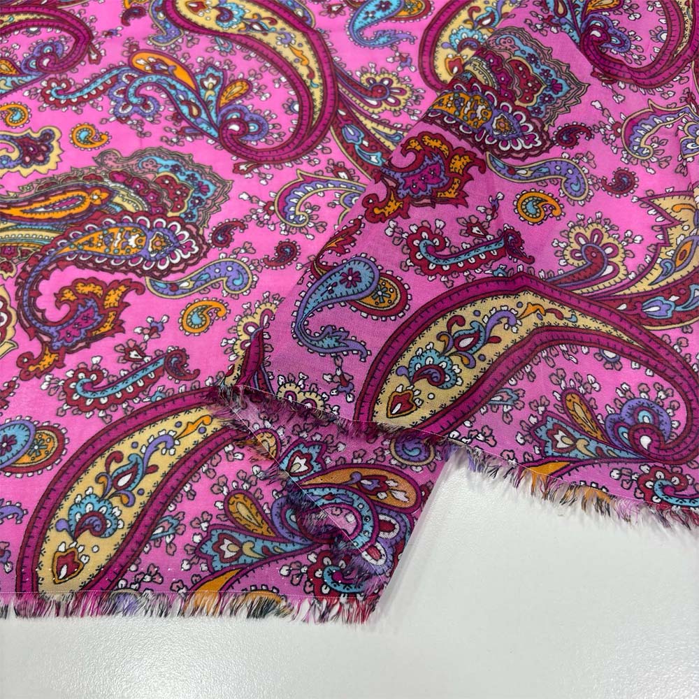 Desenli Tülbent Kumaş