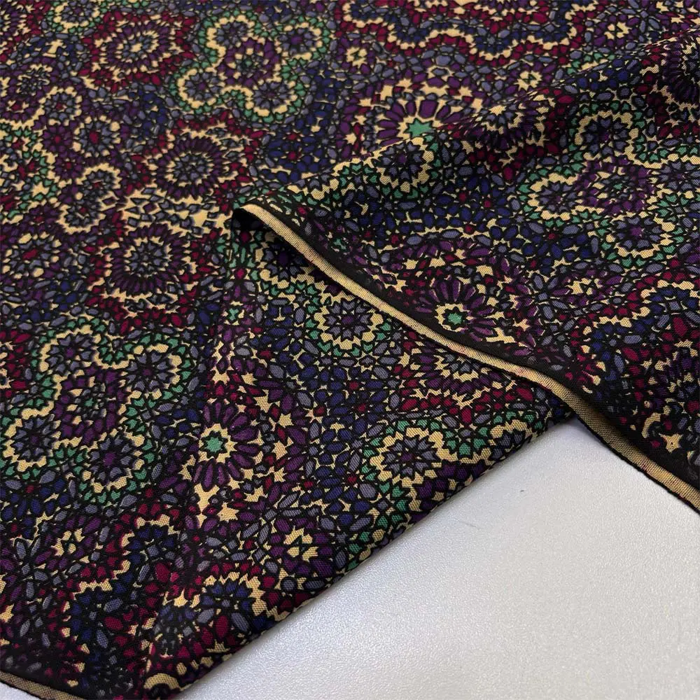 Desenli Viskon Kumaş