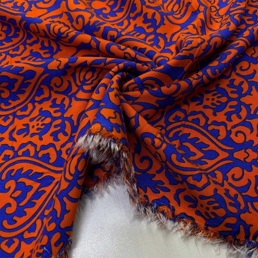 Desenli Viskon Kumaş