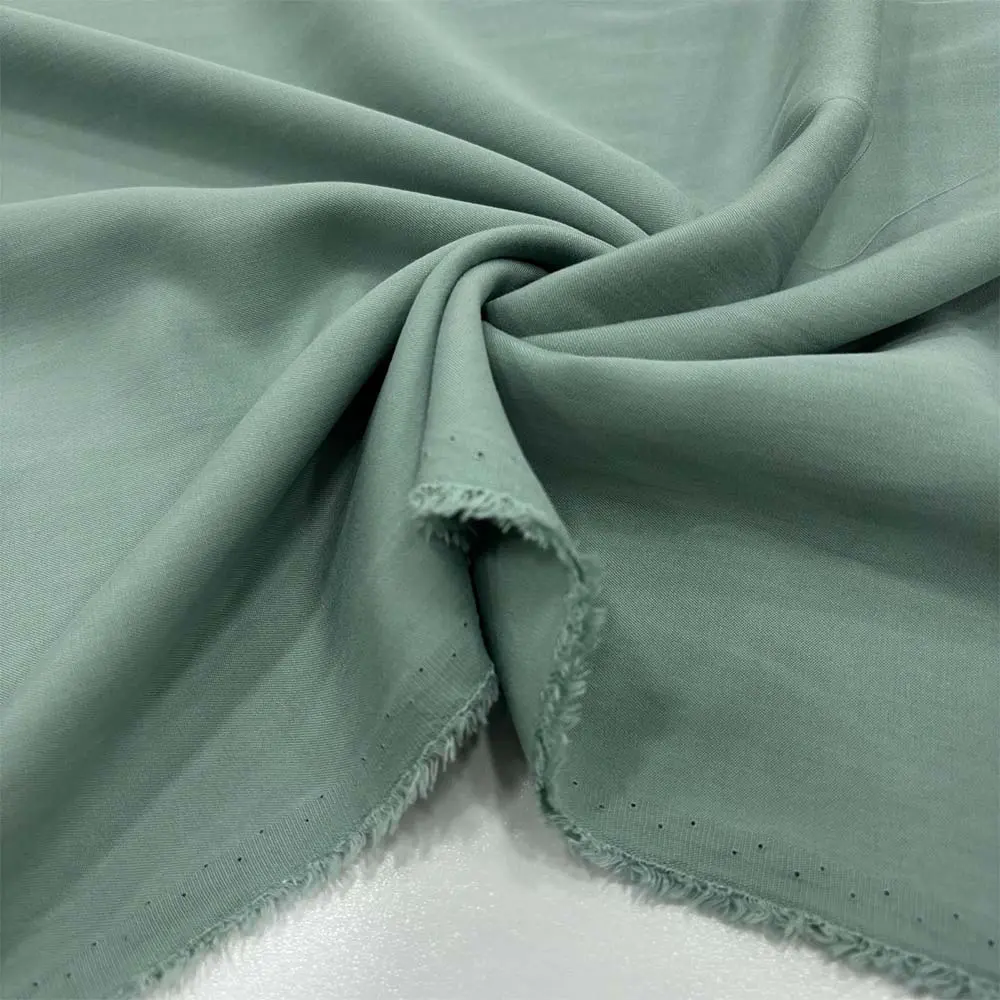 Taşlanmış Keten Kumaş Mint Yeşili