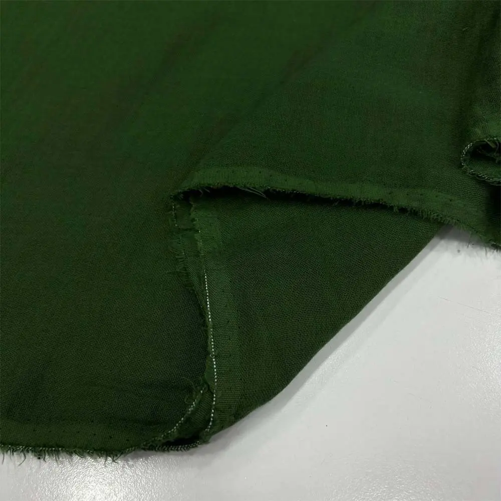 Çift Kat Müslin Kumaş Zümrüt Yeşili