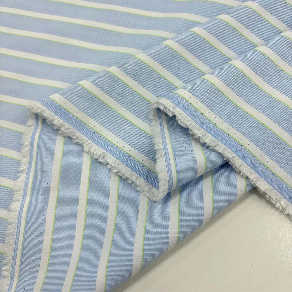 Çizgili Poplin Kumaş