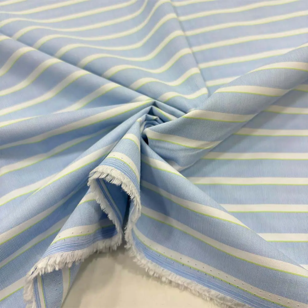 Çizgili Poplin Kumaş