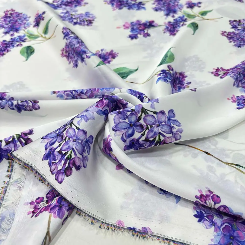 İpek Desenli Saten Kumaş