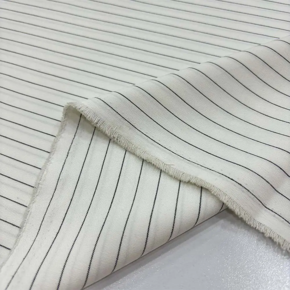 Çizgili Dökümlü Gabardin Kumaş