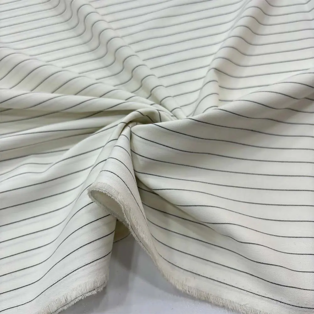 Çizgili Dökümlü Gabardin Kumaş