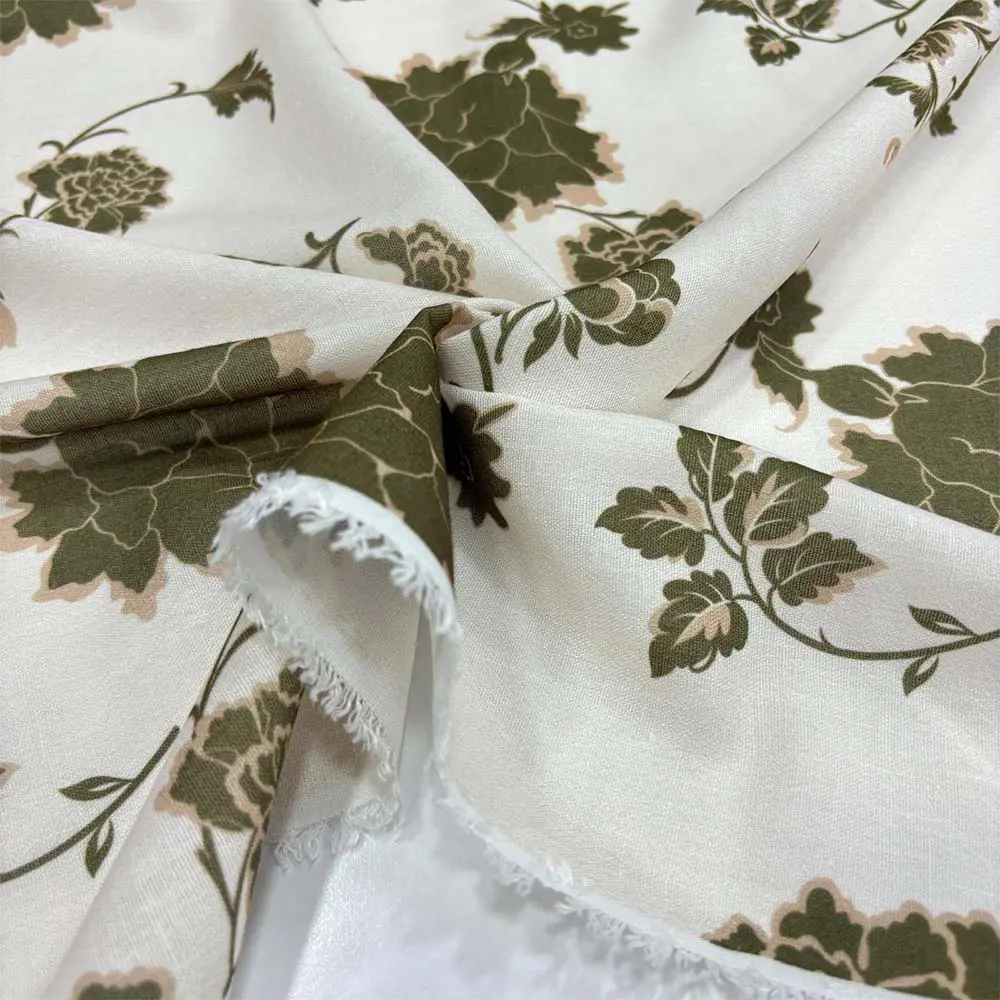 Desenli Floş Keten Kumaş Desenli Floş Keten Kumaş