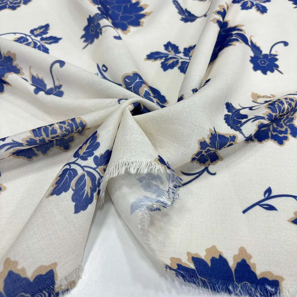 Desenli Floş Keten Kumaş Desenli Floş Keten Kumaş