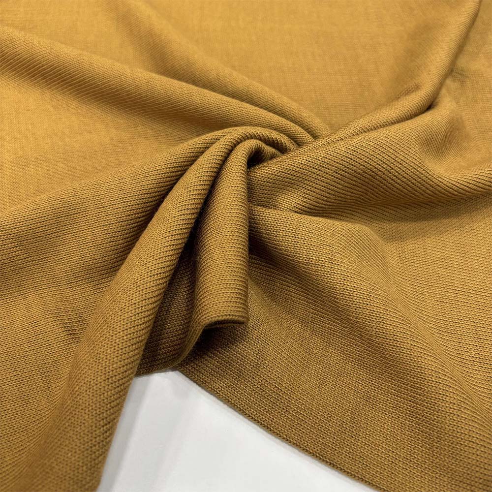 Merserize Örme Triko Kumaş Hardal Merserize Örme Triko Kumaş Hardal