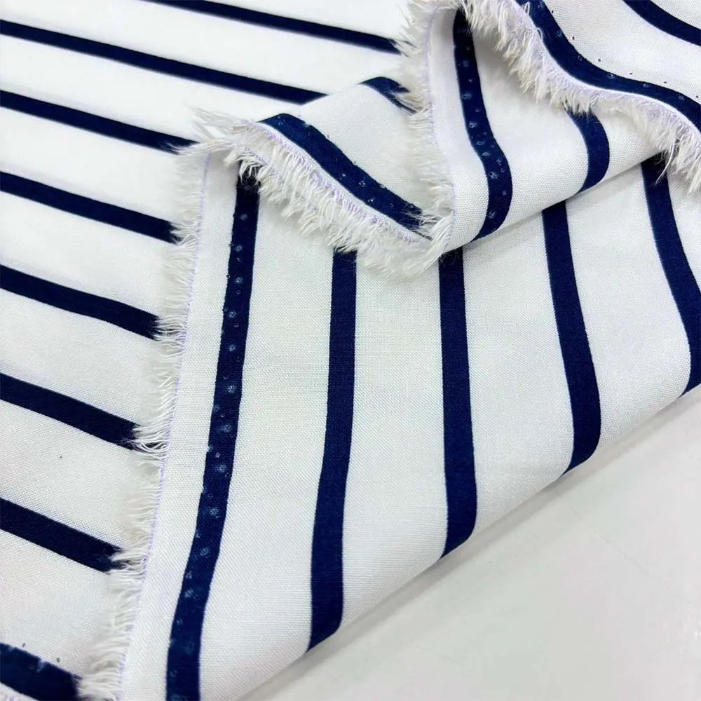 Çizgili Viskon Kumaş