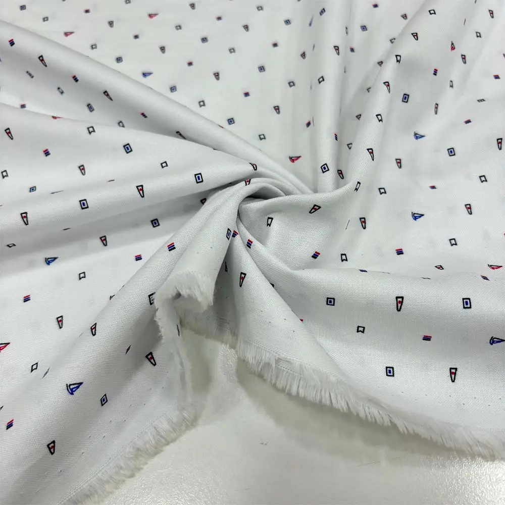 Desenli Poplin Kumaş