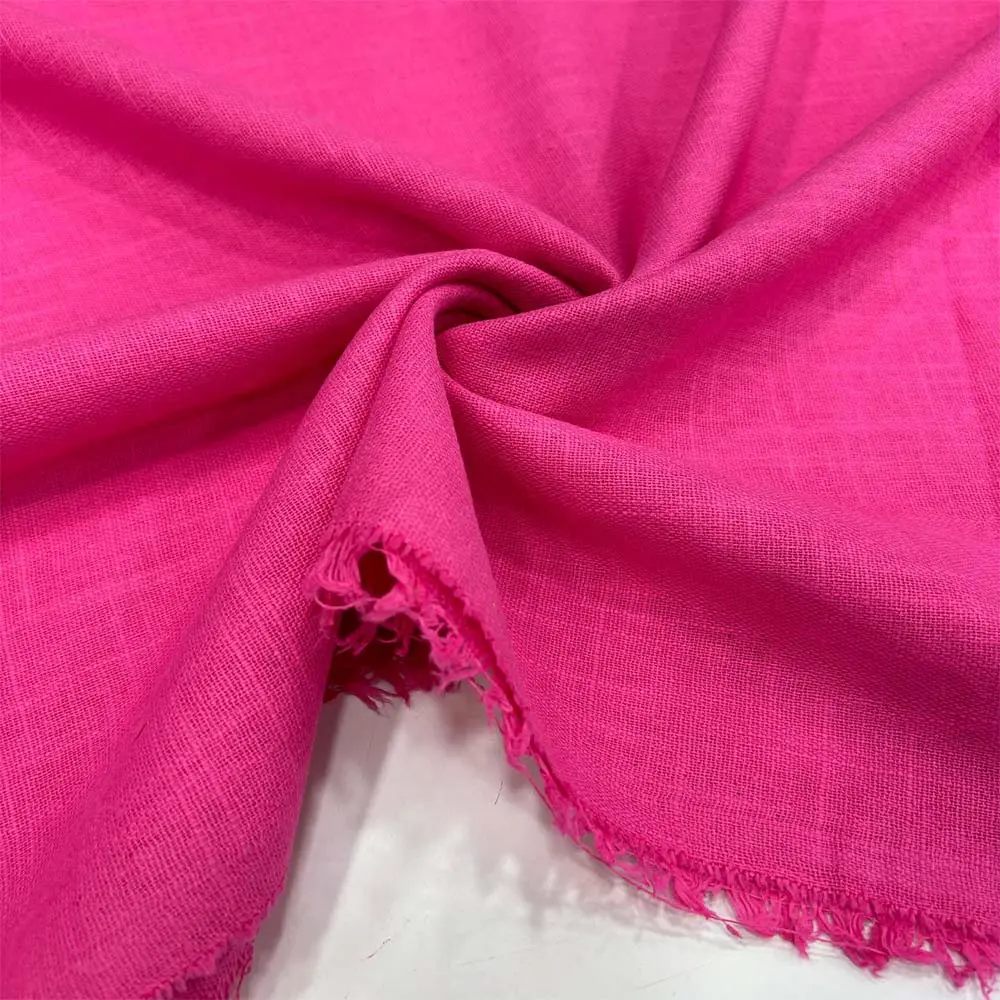 Pamuk Keten Kumaş Pembe