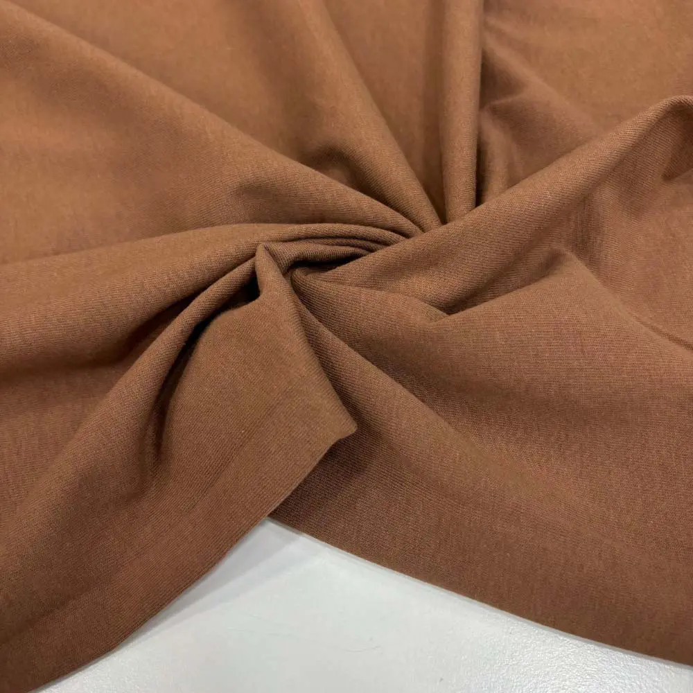 Pamuk Penye Kumaş Açık Kahve