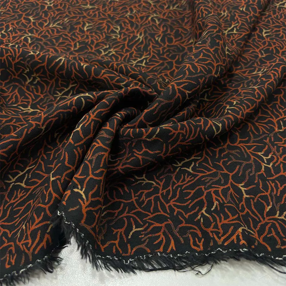 Desenli Belmando Viskon Kumaş