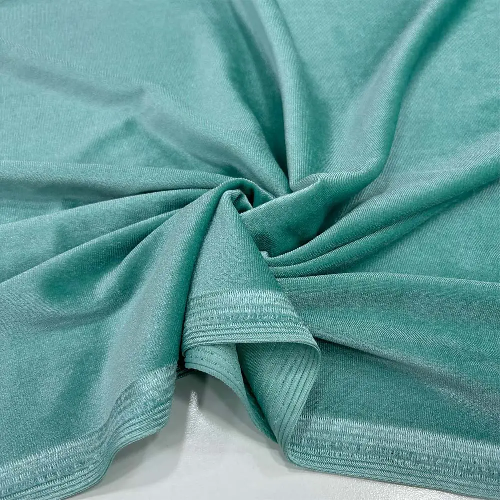 İpek Kadife Kumaş Su Yeşili