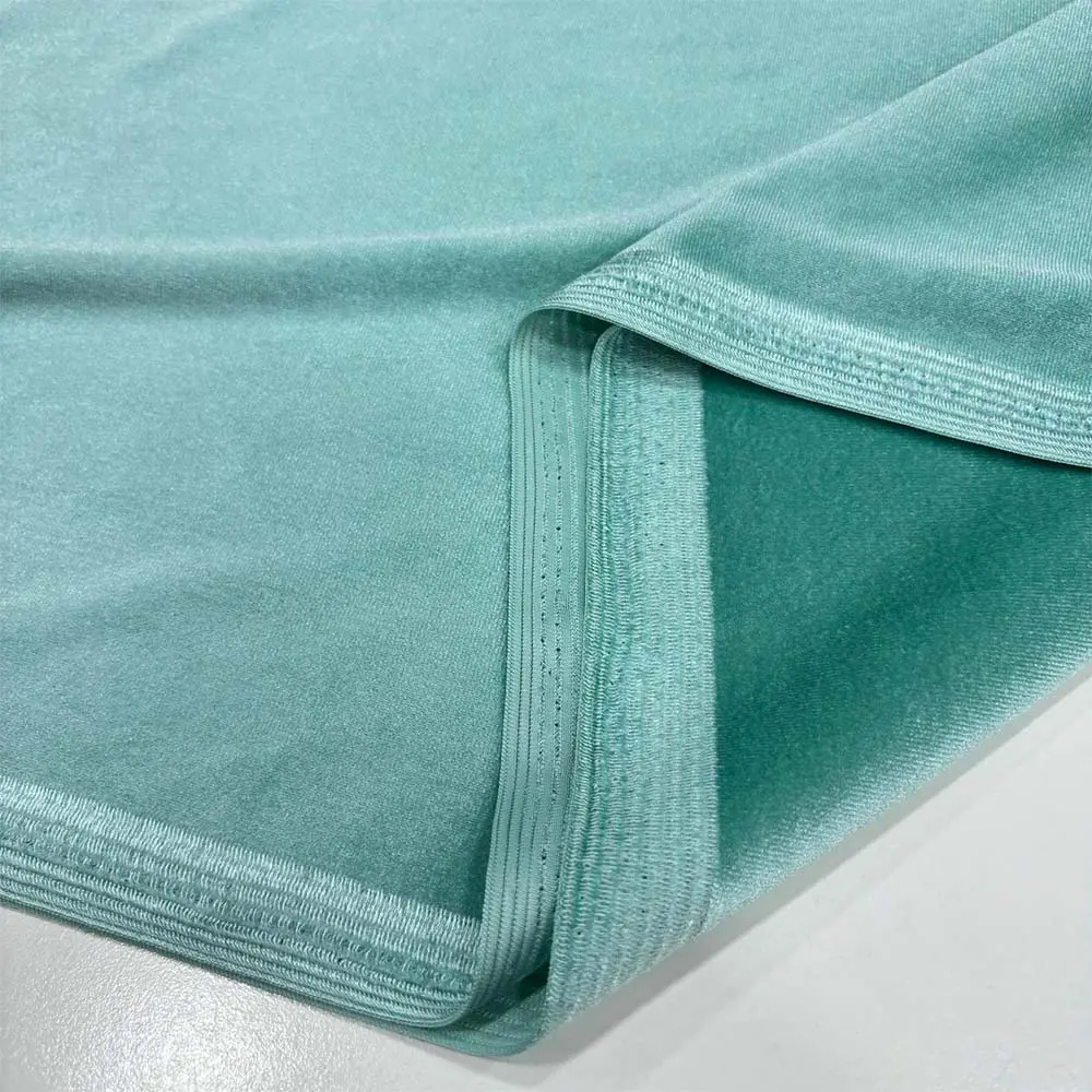 İpek Kadife Kumaş Su Yeşili