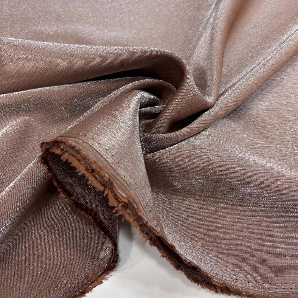 Janjanlı Saten Kumaş Soğan Kabuğu