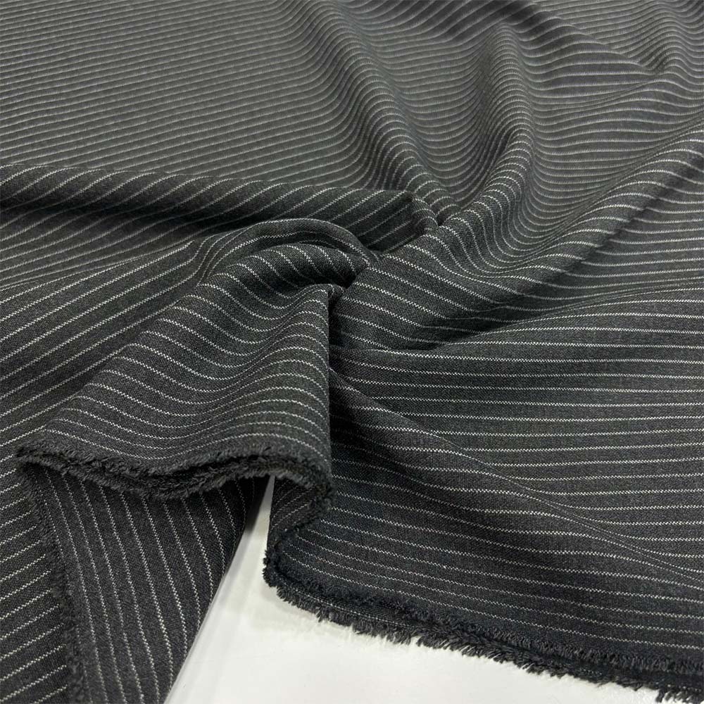 Çizgili Poliviskon Kumaş Füme