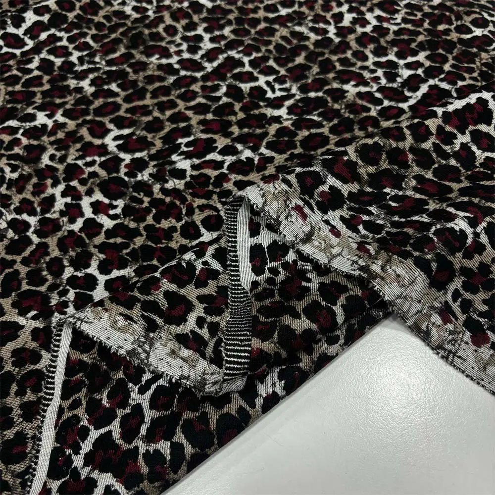 Leopar Triko Penye Kumaş Leopar Triko Penye Kumaş