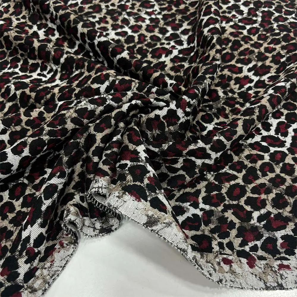 Leopar Triko Penye Kumaş