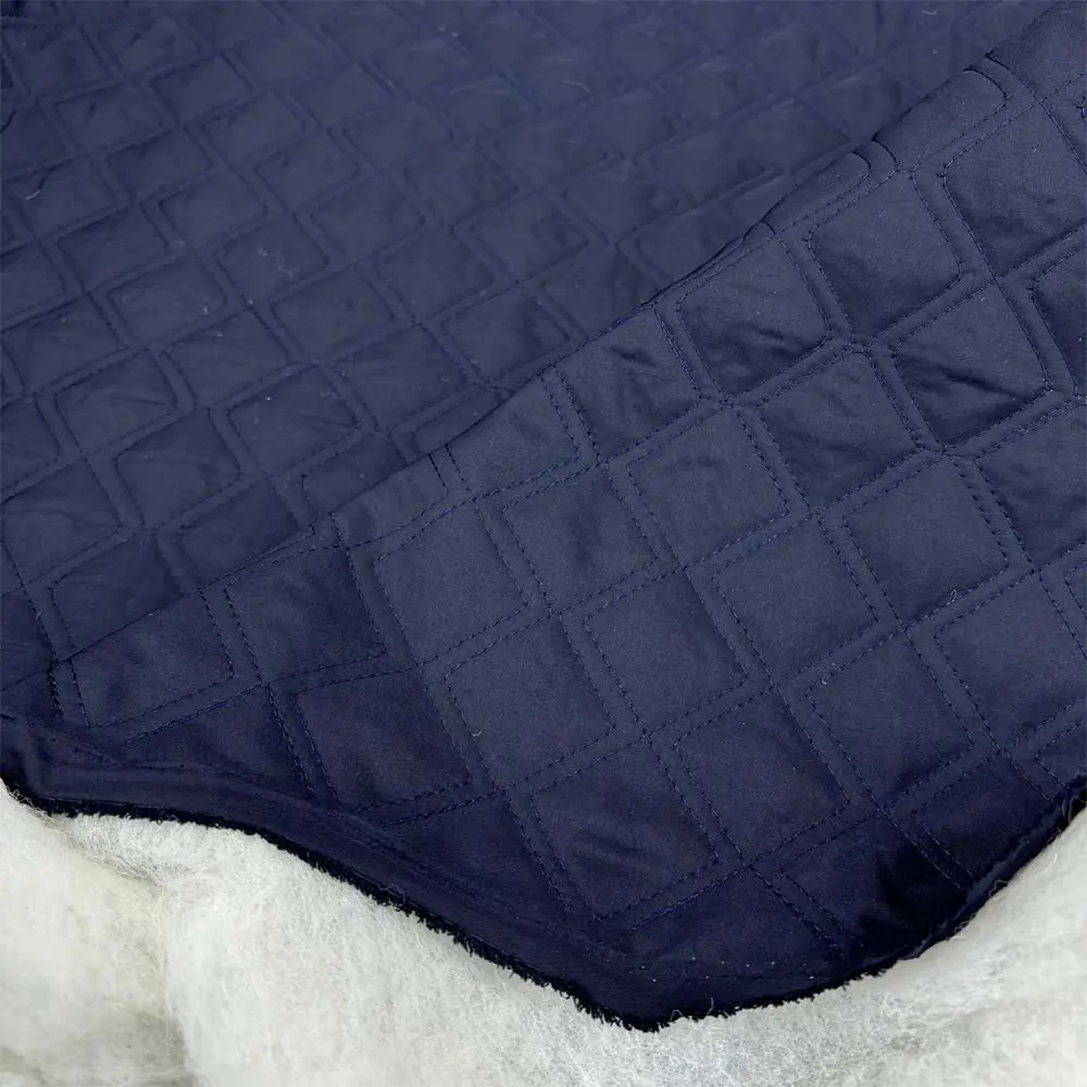 Çift Dikişli Kapitone Kumaş Lacivert